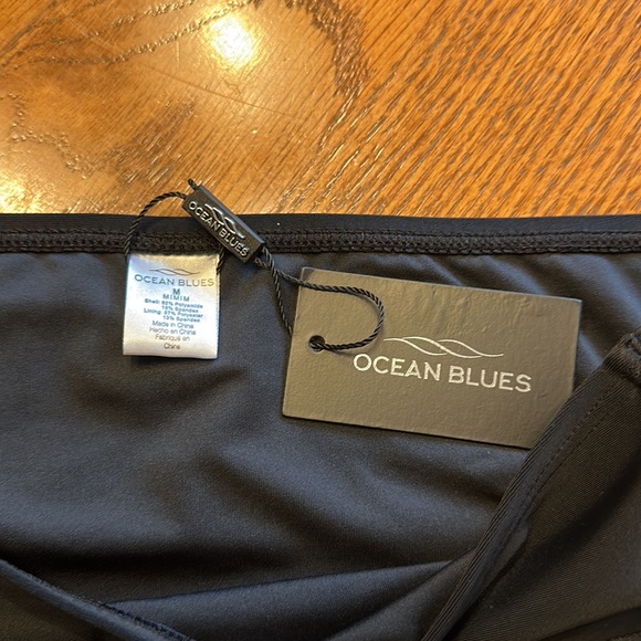 Ocean Blues Black Women's Full Coverage Swim Bottoms Ruched Sides Bikini… - Picture 7 of 9